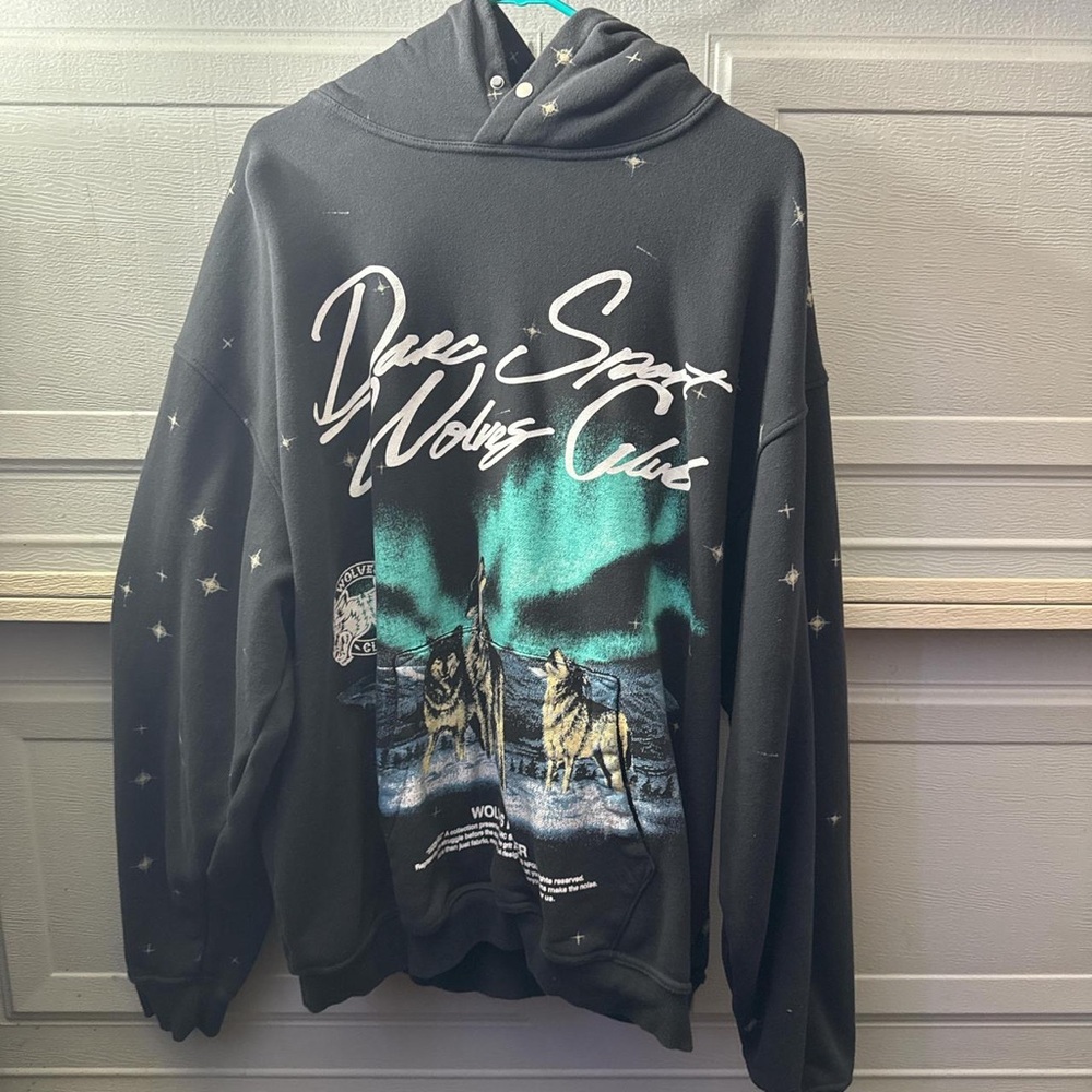 Darc Sport grey and Blue Sweater with Graphic Design